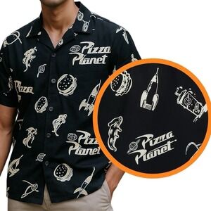 Disney Parks Toy Story Pizza Planet Camp Shirt M Novelty Kidcore Collectible NWT